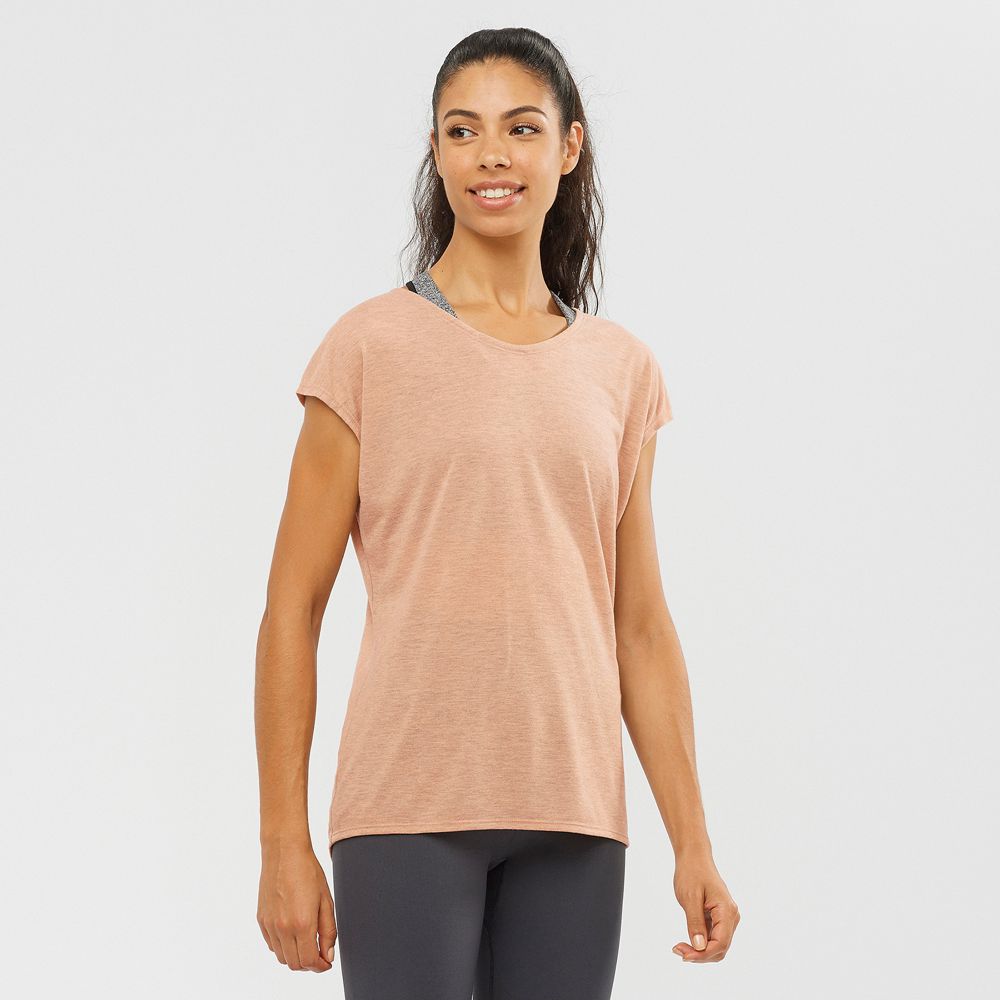 Salomon Singapore Womens Tank - COMET SHAPED W Beige | 45961-YMPW